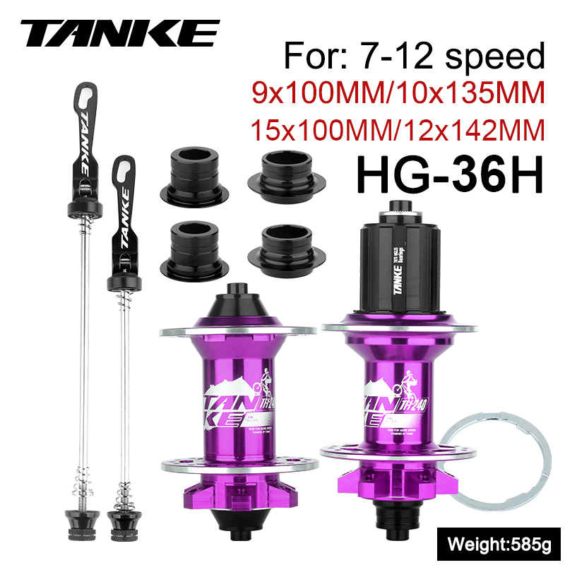 Mozzo TANKE-MTB, 36 fori 6 artigli 108 clic NBK, cuscinetto sigillato, mozzo freno a discoteca in lega di alluminio per montagna bicicletta, mozzo 7,8,9,10,11,12 velocità