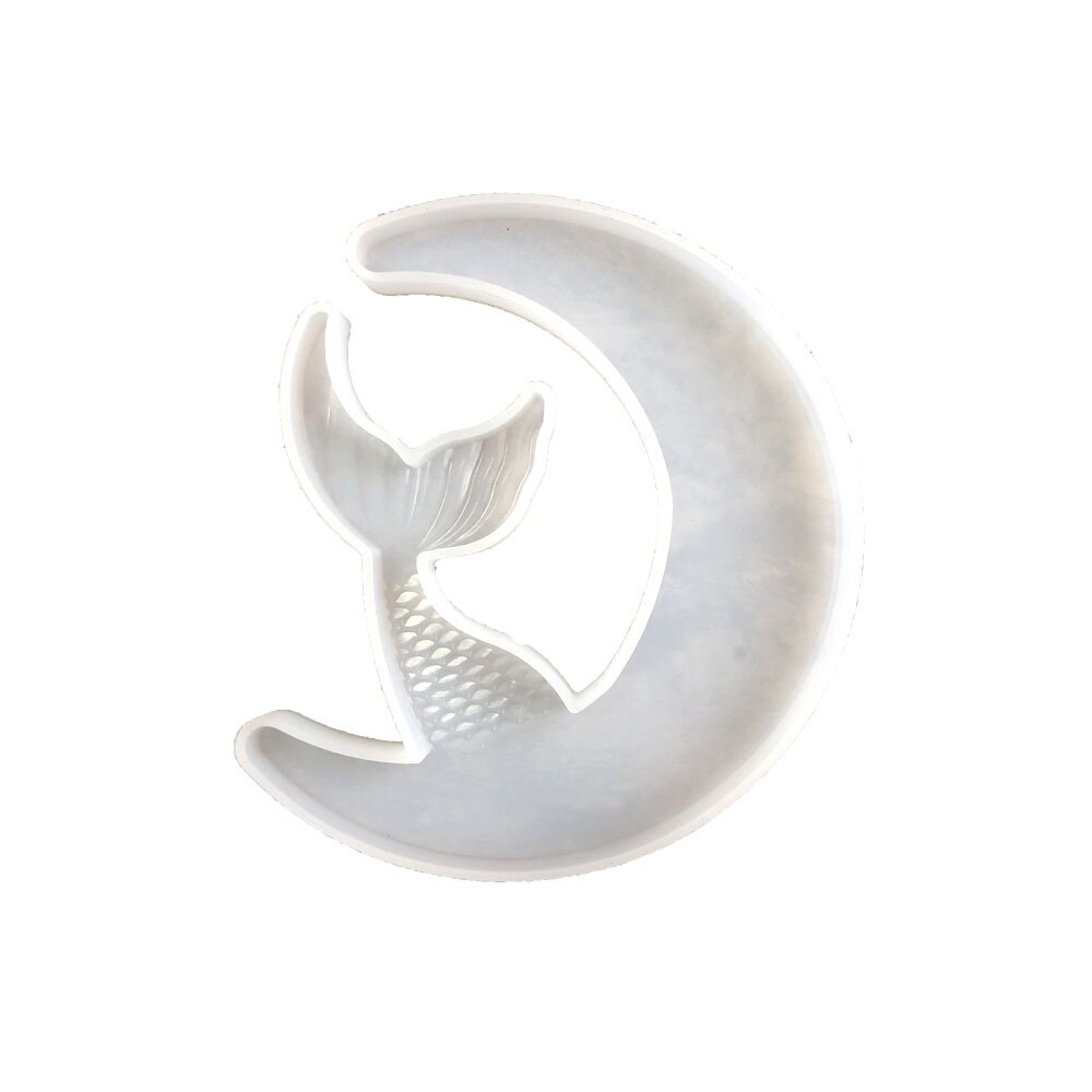 Diy maanhanger mal spiegel epoxy siliconen hars mal voor het maken van sieraden