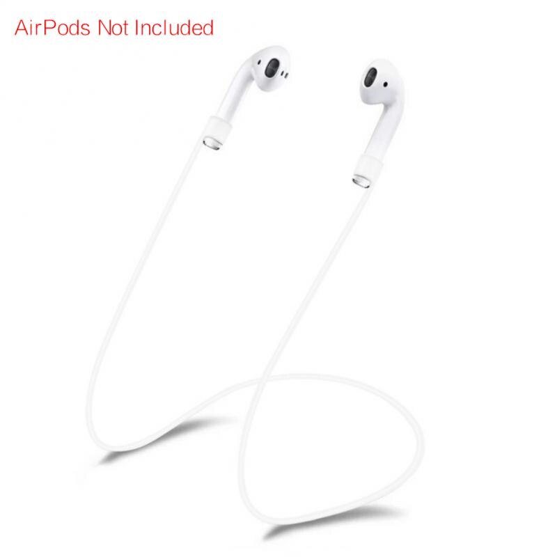 1pc 55cm oordopjesband voor airpods 1/2/ pro anti-verlies siliconen bandje touwtje huidvriendelijke siliconen oordopjes anti-verlies draden: Transparant