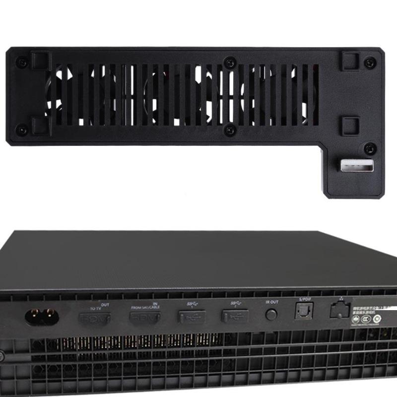Schwarzer neuester kühlerlüfter 5v 1a usb-anschlüsse externer 3-- lüfter-lüfter für xbox one x für spielekonsole