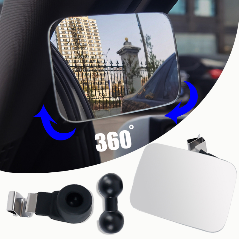 Auto Extra Dodehoekspiegel Interieur Bolle Achteruitkijkspiegel 360 Graden Groothoek Verstelbare Parking Randloze Spiegels