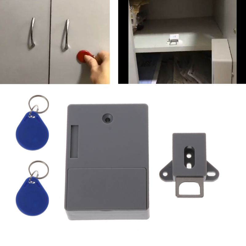 RFID Locks for Cabinets Hidden DIY Lock - Electronic Cabinet Lock