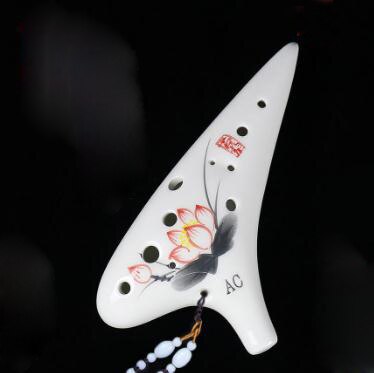 12 holes AC Ocarina good sound music instrument Alto C flute for beginner: Pattern 4