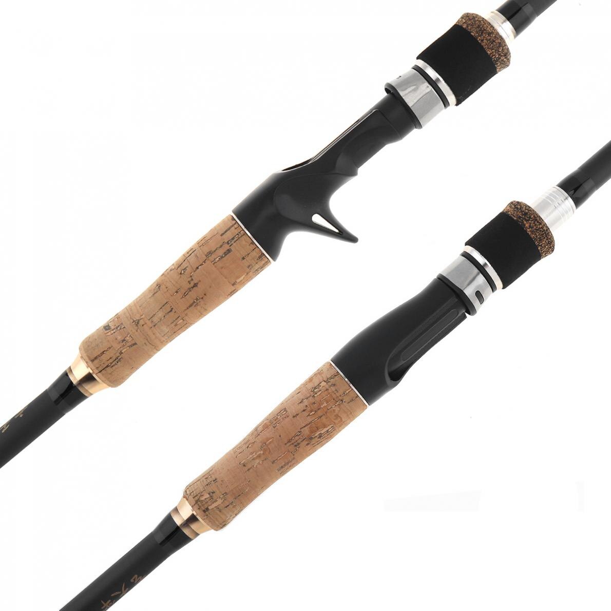 2.7m Lure Rod 7 Section Simulation Wood Grain Carbon Spinning Fishing Rod Travel Rod Casting Fishing Pole Saltwater Rod Spinning