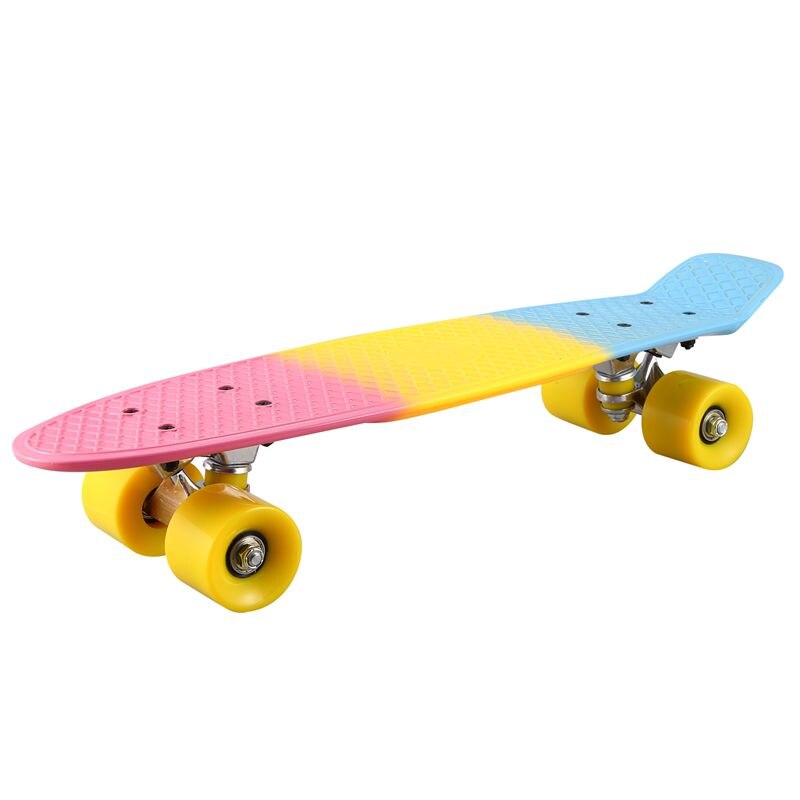 22 inch Mini Skate Board for Kids 22 Inch Graphic Retro Board Child Skateboard Cruiser