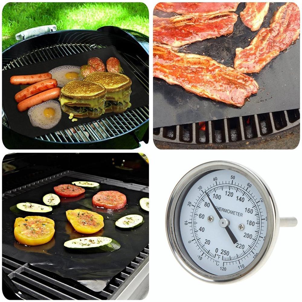 Stainless Steel Pocket Probe Thermometer Gauge For BBQ Meat Food Kitchen Cooking Instant Read Meat Gauge
