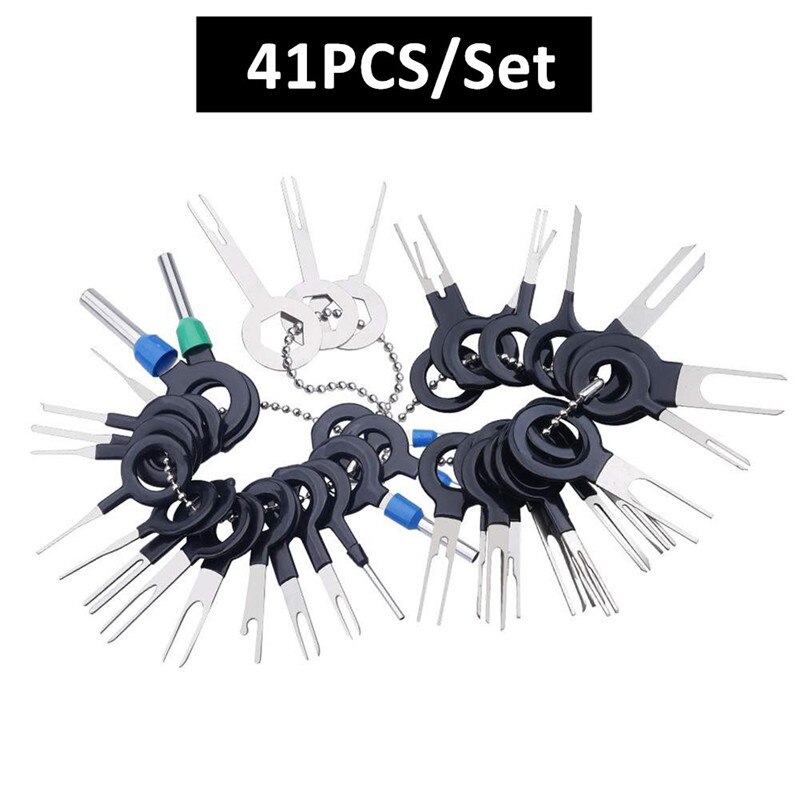 Terminal Ejector Kit Easy Kit Tool Release ExtractorTerminal Removal Tool Pin Extractor Kit Repair Tools Terminal Pin Remover: CA454-41PCS