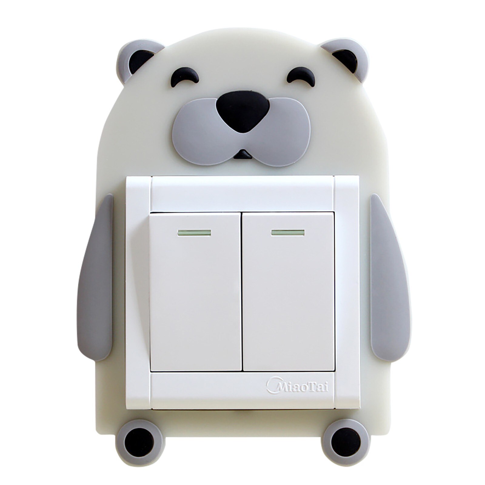 kreskówka Pattn obudowa przełącznika wystrój pokoju 3d silikonowe na-wyłączony naklejka strąk włącznik światła gniazdo z przełącznikiem naklejki ścienne naklejka robić dziecięcego pokoju # p30: D