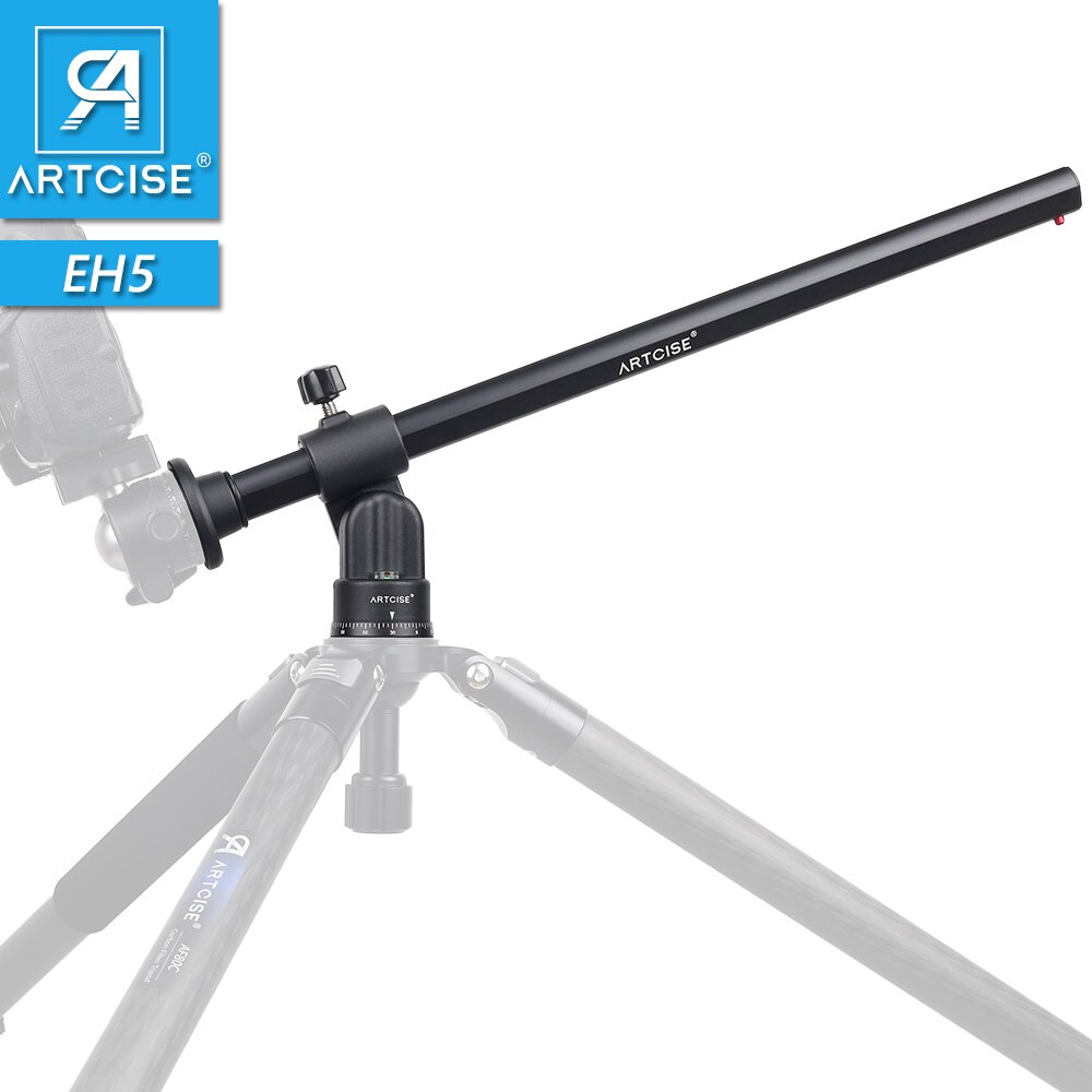 ARTCISE Horizontal Center Column Tripod Boom Cross Extension Arm Camera Mount Rotatable Multi-Angle Rod for Overhead Shooting