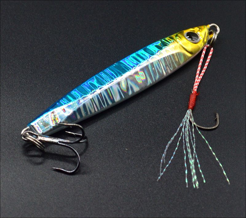 Wldslure 60g saltvand ferskvand støbe bly havabbor jig japan fiskeri jigging lokke med krog