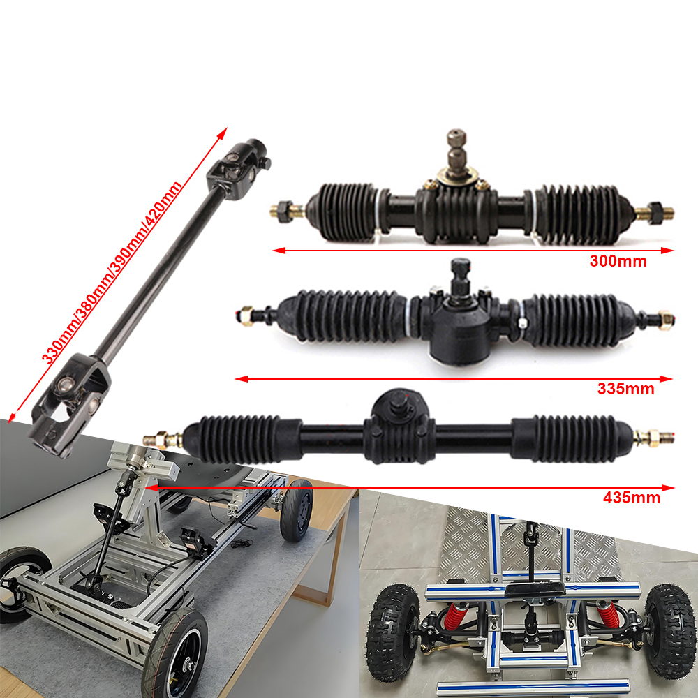30T Steering Column U joints Shaft 300mm 320mm 420mm Power Steering Gear Rack Pinion Fit For DIY Go Kart ATV UTV Buggy Quad Bike