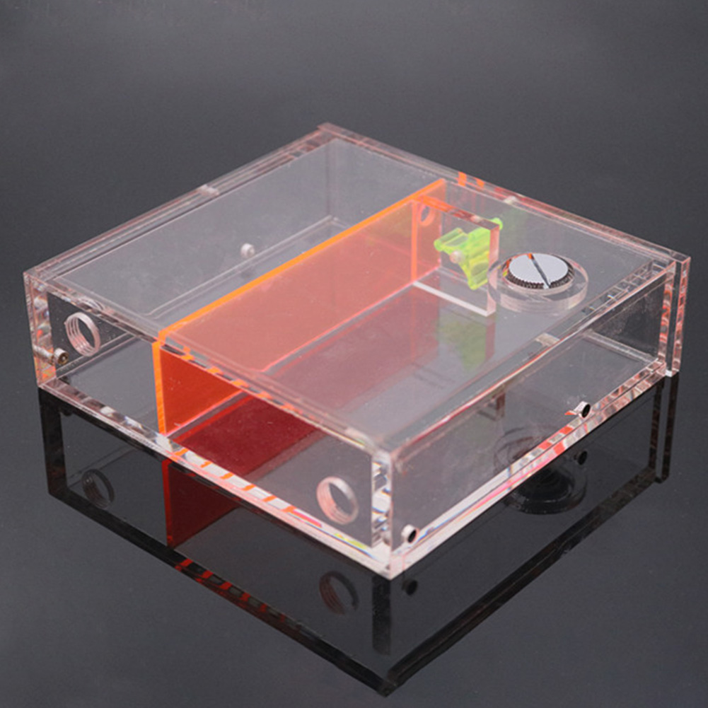 Bloc de cd-rom liquide pour accessoires pc réservoir de refroidissement par eau acrylique transparent réservoir de radiateur à lecteur unique ordinateur de bureau