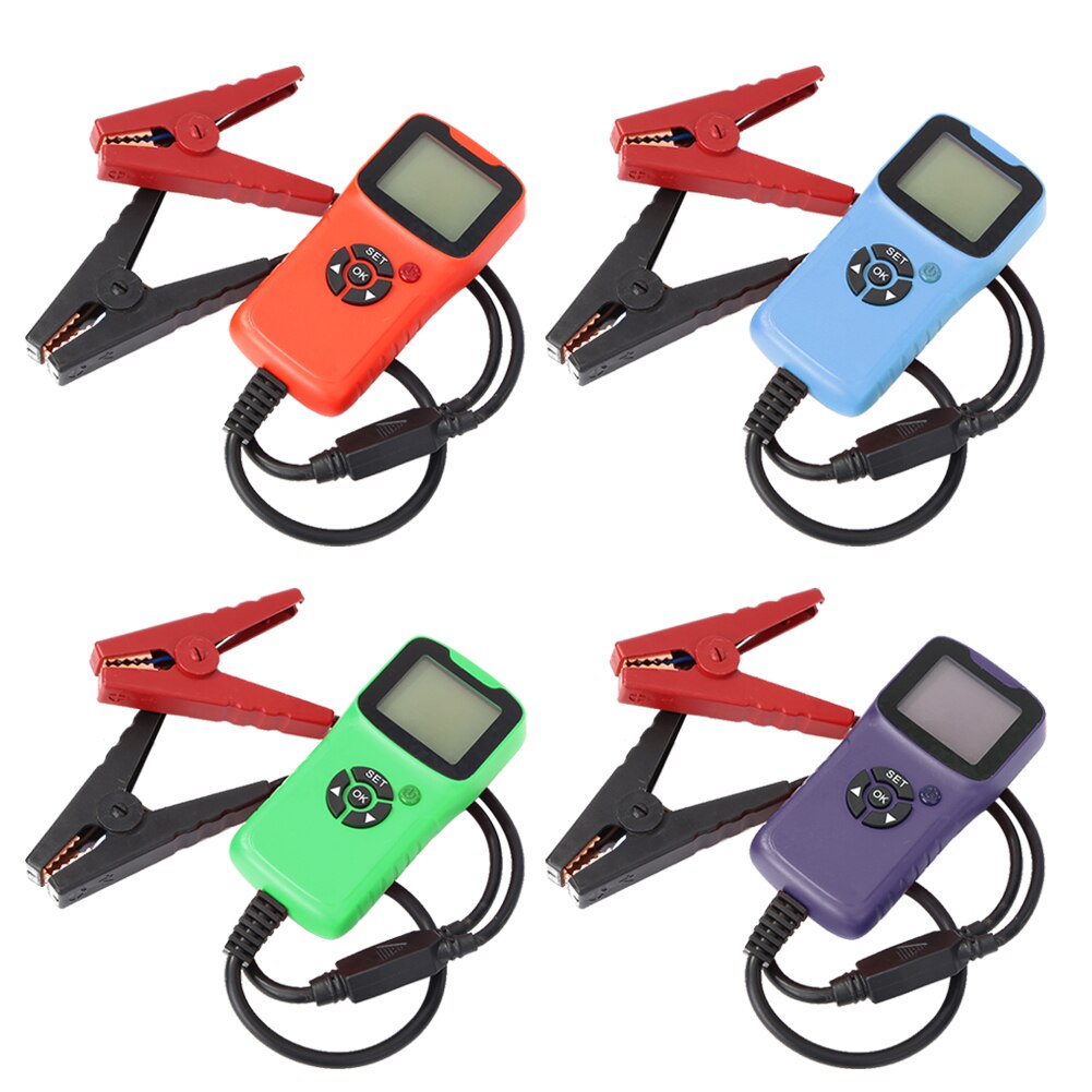 12V Car Battery Tester 100-1700 CCA Digital Automotive Diagnostic Battery Tester Analyzer Vehicle Cranking Charging Scanner Tool