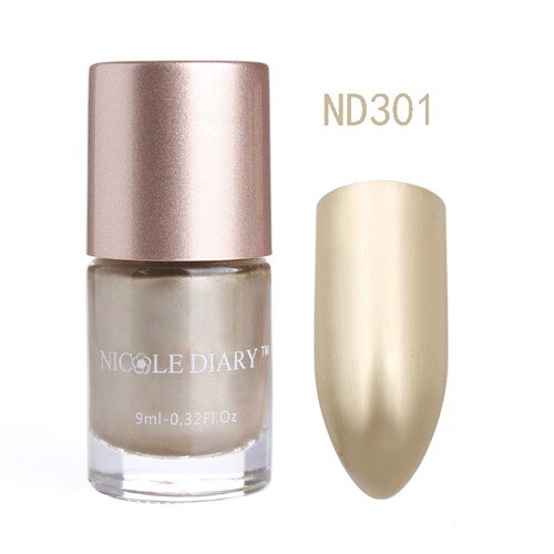 Nicole Dagboek 9 Ml Metallic Nagellak Spiegel Effect Glanzend Metaal Nagellak Vernis Rood Blauw Groen 10 Kleuren: 1