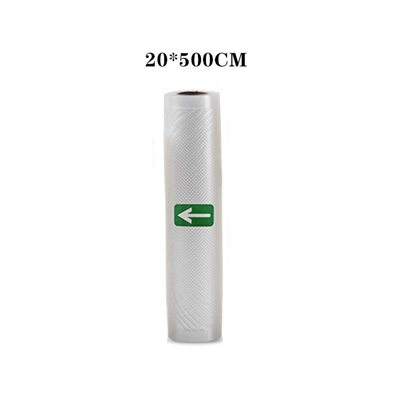 Küche Lebensmittel Vakuum Tasche Staubsauger Taschen Lagerung Taschen für Versiegelung Verpackung Rollen 12/15/20/25/28cm * 500cm Zu Halten Lebensmittel Frisch: ZKJ02-20x500cm