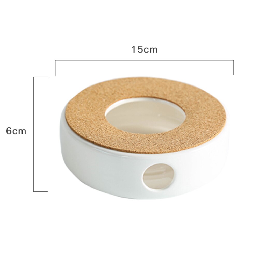 Klassieke Porselein Theepot Warmer Met Veilig Te Gebruiken Kurk Stand Voor Theepot Thee Melk Koffie Warmer Met Kaars Kamer Theelichtje houder