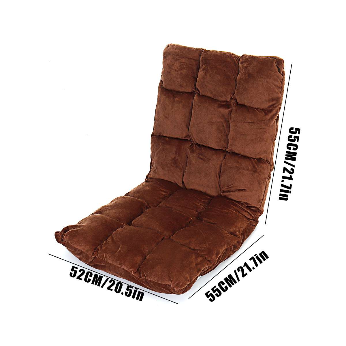 Tatami Bedroom Chair Floor Home Decor Small Foldable Lazy Sofa Chair For Reading 52x55x55CM