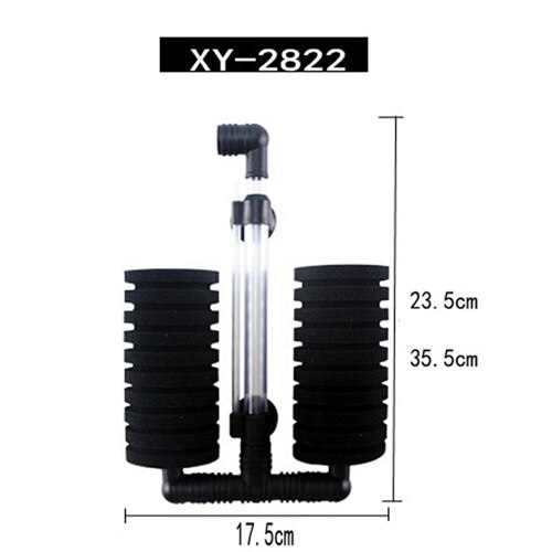 Filtro de esponja bioquímico de Acuario, accesorios de filtros de oxígeno para freír tanques de peces, para criar gambas, XY-2820/2822/2830/2831: XY-2822