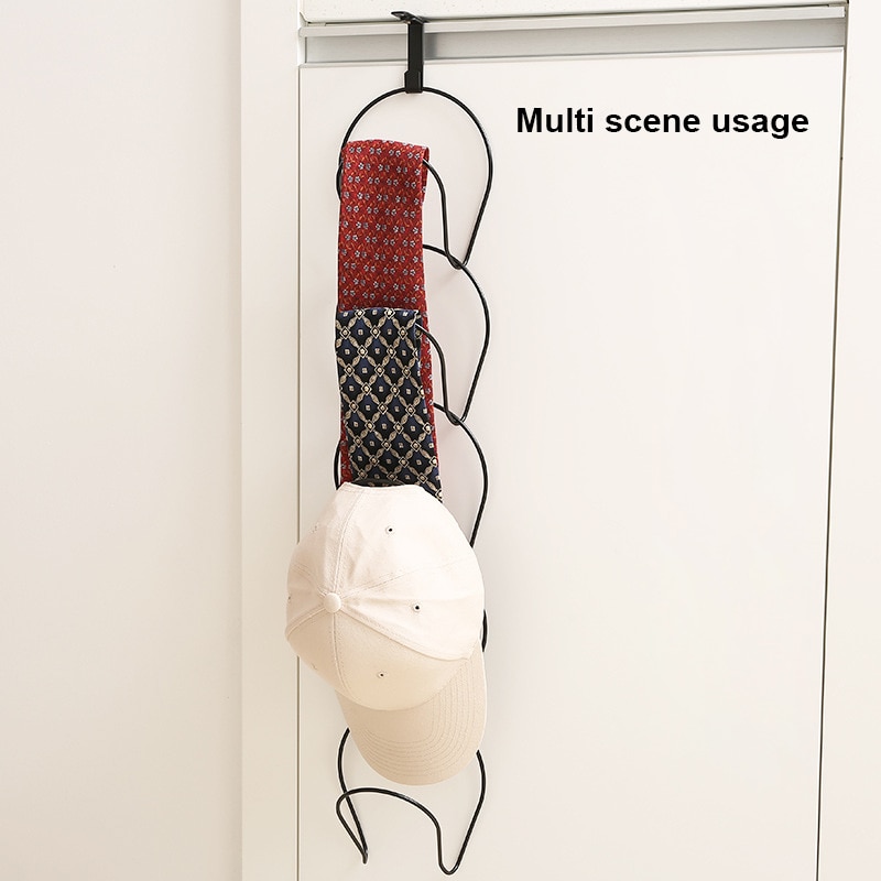 Hat Scarf Towel Holder Cap Rack Hat Display Holder Door Closet Clothes Scarf Towel Round Storage Wardrobe Closet Hook
