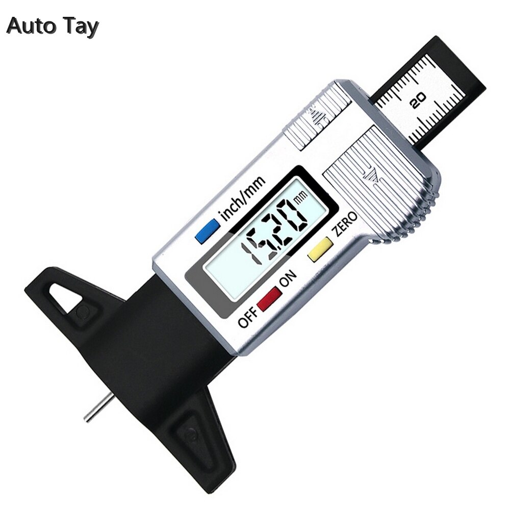 Digital Car Tyre Tire Tread Depth Gauge Meter Auto Tire Wear Detection Measuring Tool Caliper Thickness Gauges Monitoring System