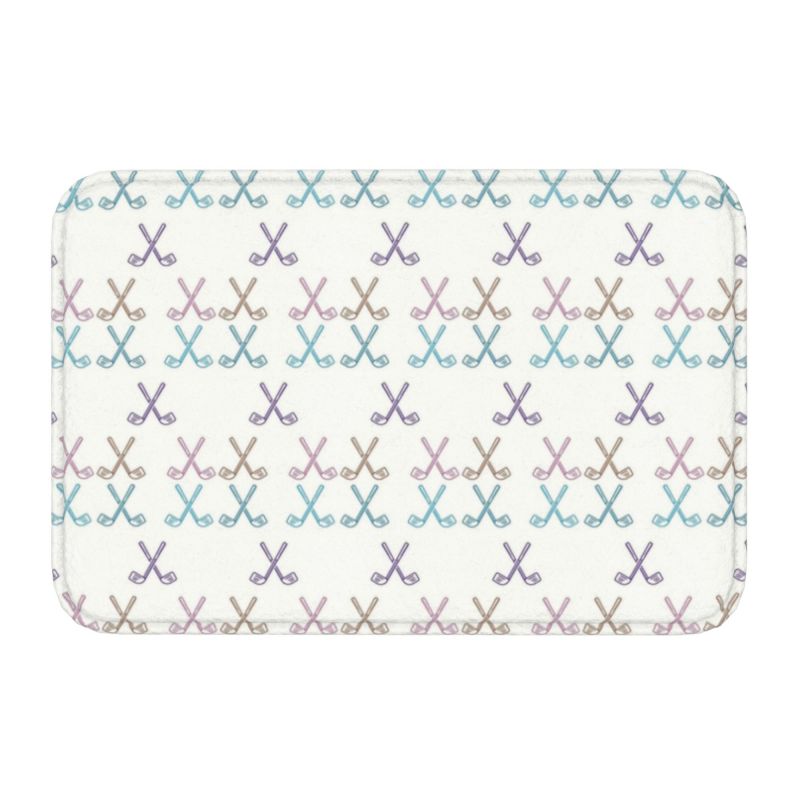 Individuell gestaltete eishockey-herzschlag-fußmatt, rutschfest, für eingangsbereich, küche, Schlecht, wohnzimmer, spielerzimmer, wohnzimmer, fußmatt: Lila