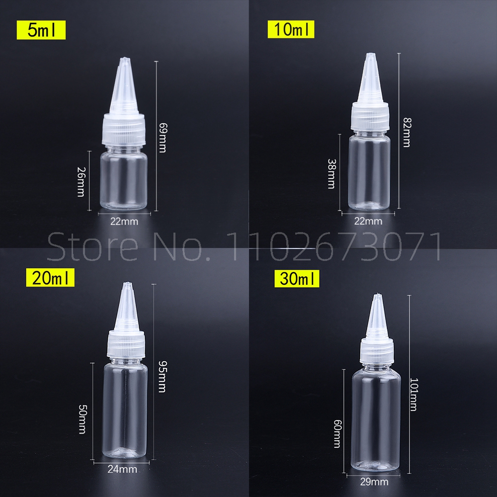 5ml-500ml Tip Transparent Plastic Bottle Emulsion Extrusion Bottling Spot PET Empty Bottles Plastic portable bottle