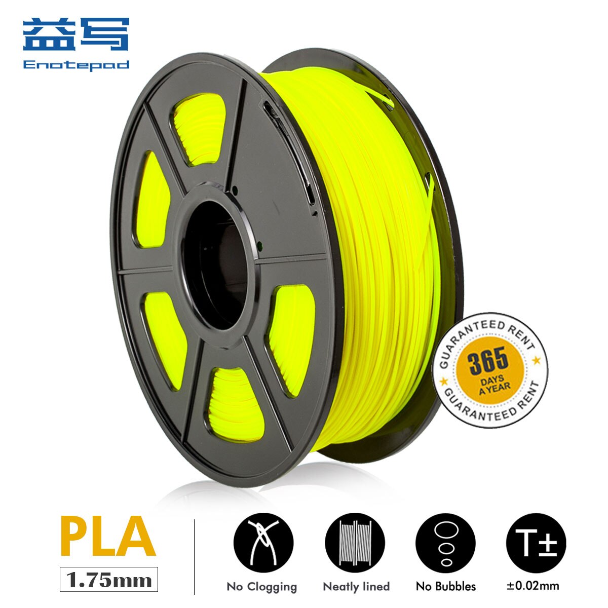 PLA filament 1kg1.75mm for 3D printing with 0.02mm tolerance and no bubble pla harmless material 3D print