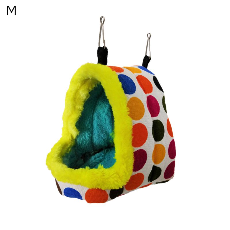 Nid d'oiseau maison hiver suspendu lit grotte pour perruche Hamster sac de couchage 53CA