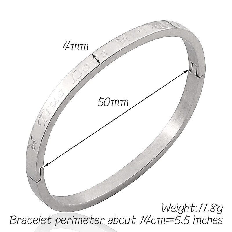 Commercio all'ingrosso dei gioielli dei ragazzi e delle ragazze del braccialetto della grafica della farfalla del braccialetto di amore dell'acciaio inossidabile di serie dei bambini di modo: 4mm steel  50mm