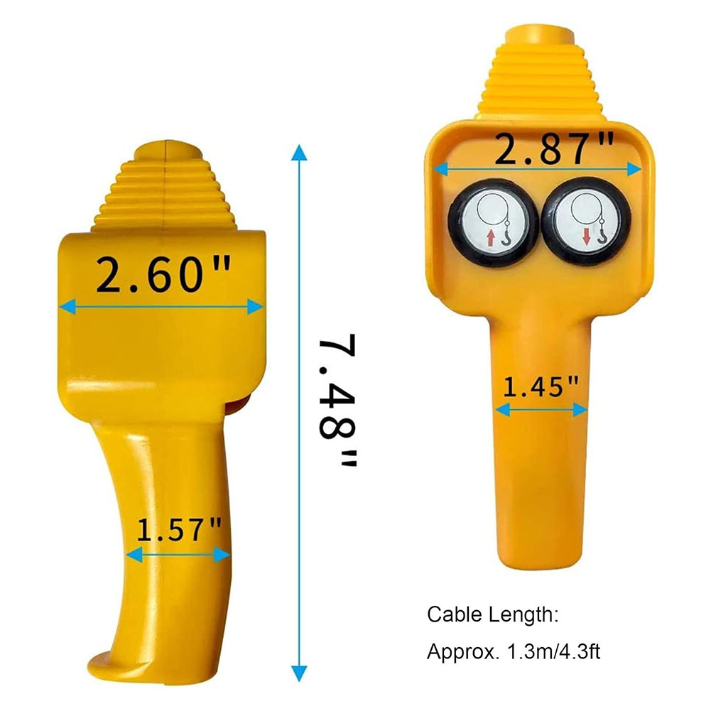 Electric Winch Control Handle 12V 24V Push Button Remote Control Handle Wired Winch Controller Winch Switch Crane Switch