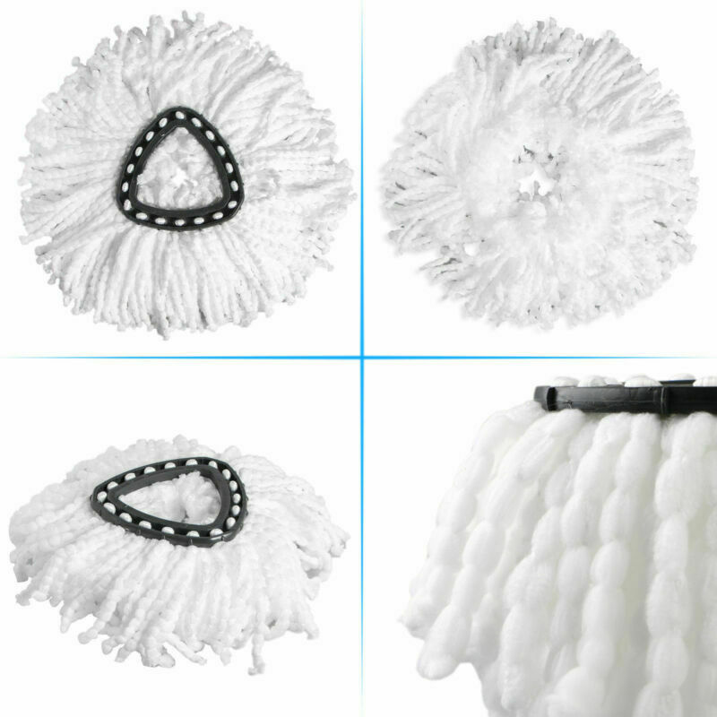 Tête de vadrouille de sol en microfibre | Remplacement de 360 têtes rotatives, facile à rotation, pour la gouvernante, nettoyage de sol à la maison, vadrouille de nettoyage de sol