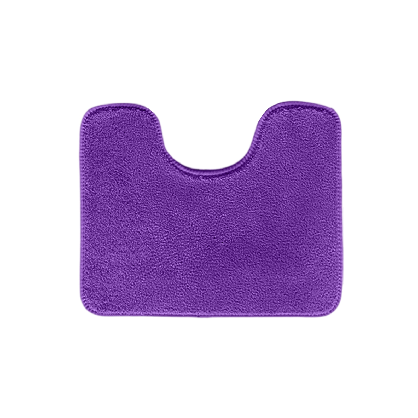 Luxury Toilet Rugs U Shaped Washable Bath Rugs For Bathroom Non Sliping Extra Absorbent Microfiber Bath Mat Plush Contours Rugs: PURPLE