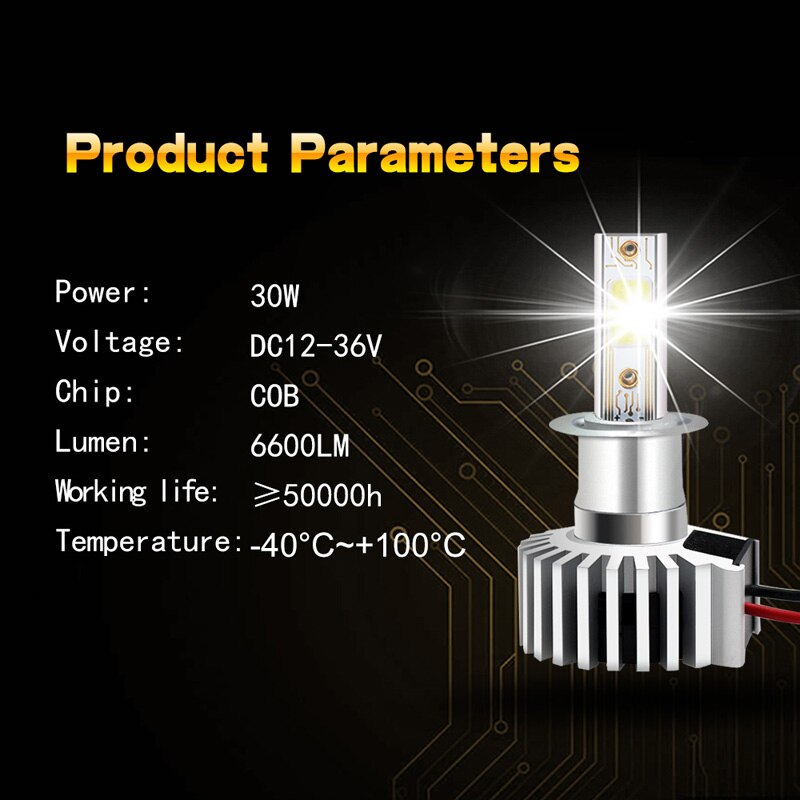 Auto Led Koplampen Lampen H11 9006 HB4 9005 HB3 H4 H7 H8 H1 H9 H3 880 881 H27 Canbus Auto lamp Mistlichten Wit 6500K Voor De Auto