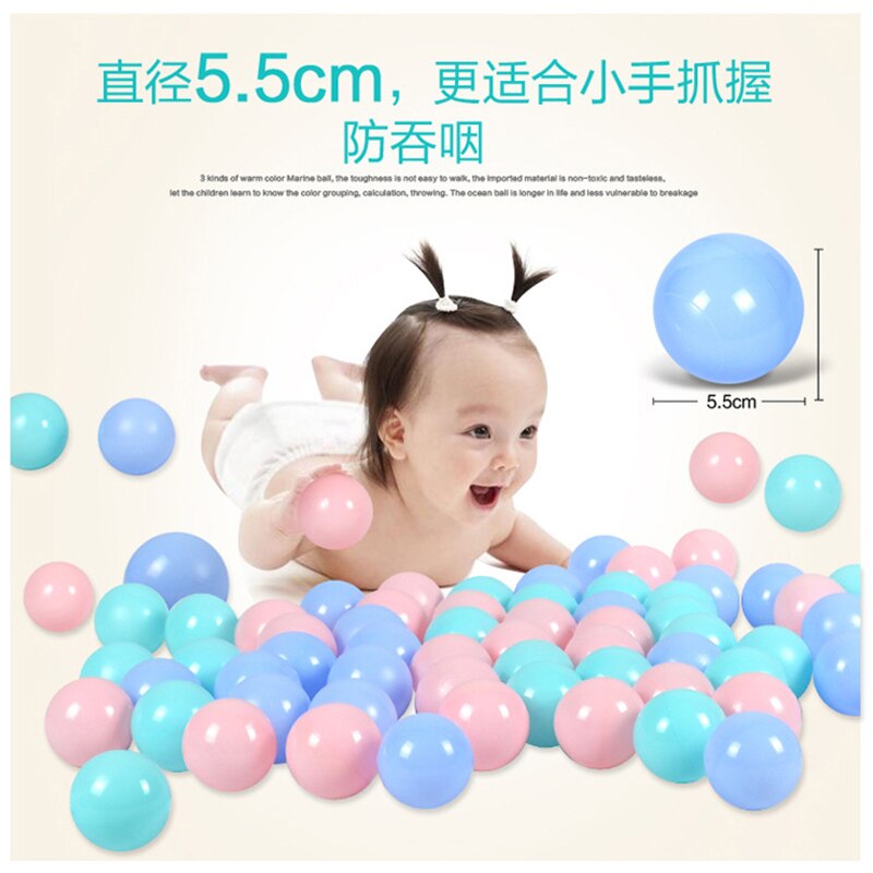 50 stücke 5,5 cm Bunte Ball Weichem Kunststoff Ozean Wasser Pool Ball für Lustige Baby-Kind-Schwimmen Pit Spielzeug Im Freien sport Ball Spiel Spielen