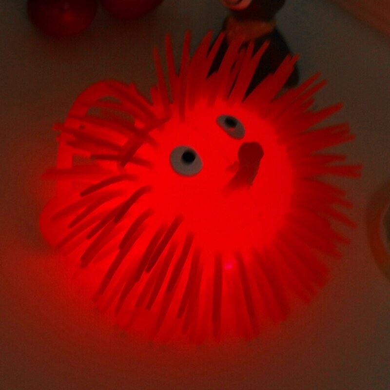 1PC hérisson balle enfants lumineux jouets anti-Stress Long nez enfant drôle clignotant Smiley jouet (couleur aléatoire)