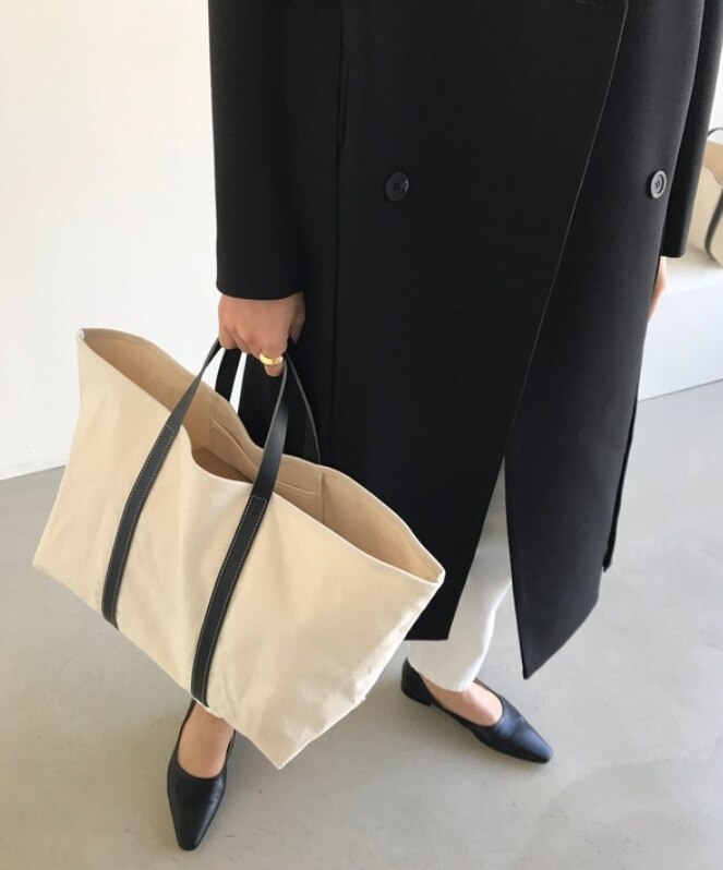 Dames handtas canvas schoudertas grote tote schattige vintage populaire tas winkelen g -5985