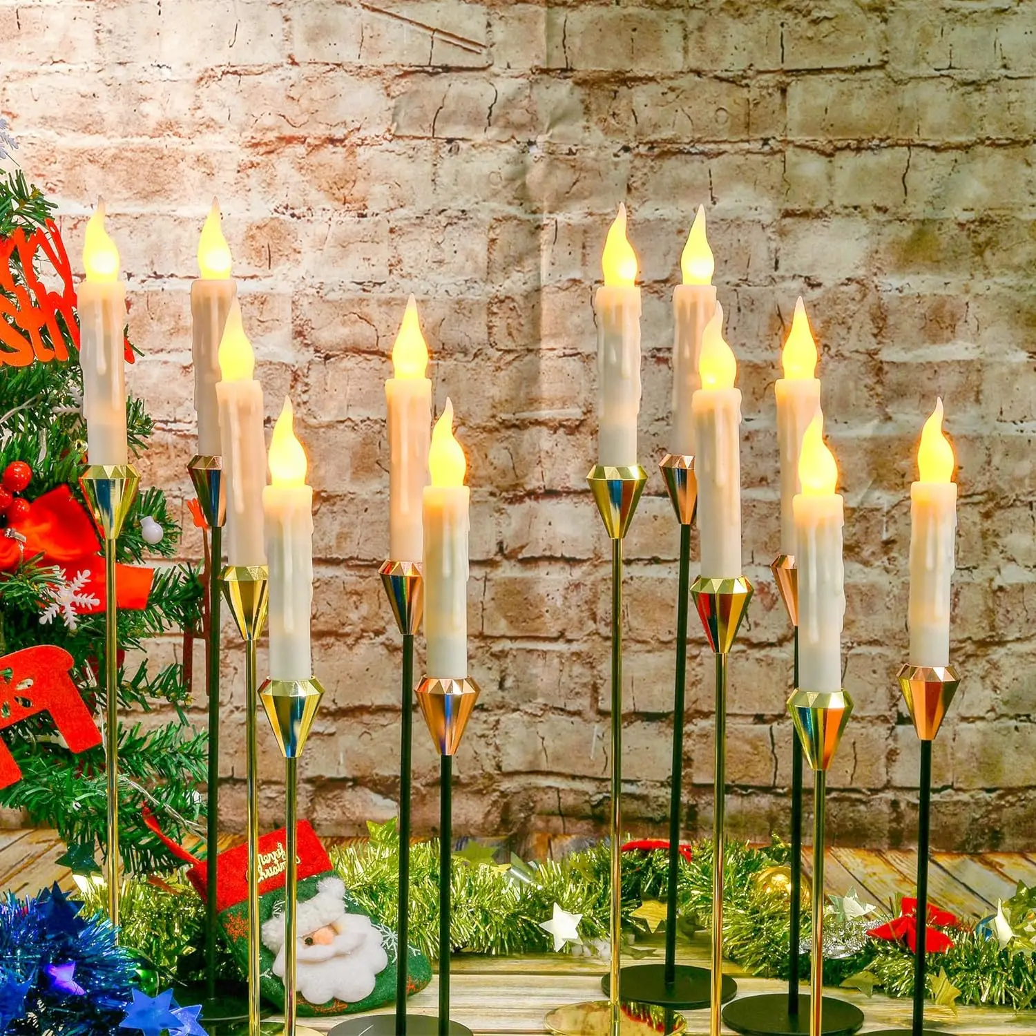 Flammenlose Kerzen, 12 Stück, LED-Kerzen, 6,9 Z... – Grandado