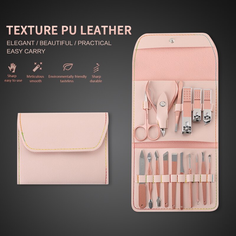 Pink Stainless Steel Nail Clipper Nail Cutting Machine Nail Trimmer Toe Nail Clipper Nail Tool