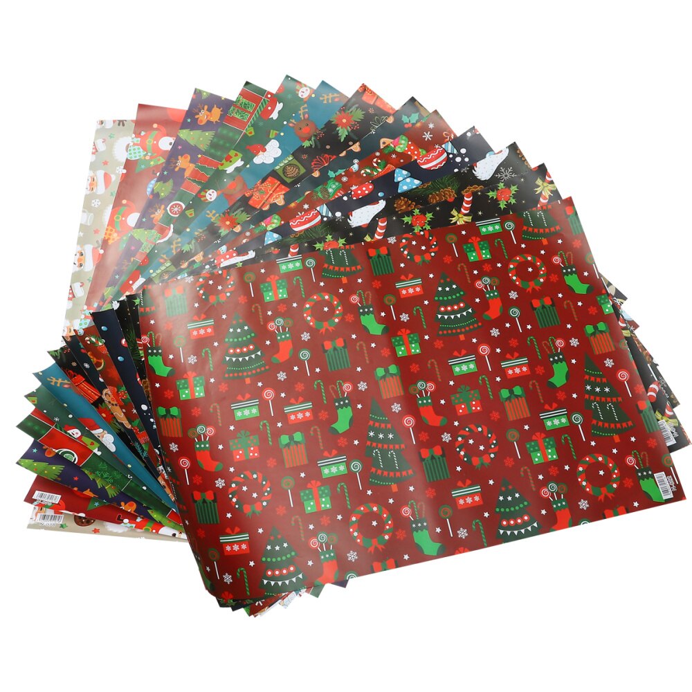 16 Rolls of Christmas Wrapping Paper Christmas Wrapping Roll (Mixed Style): Default Title
