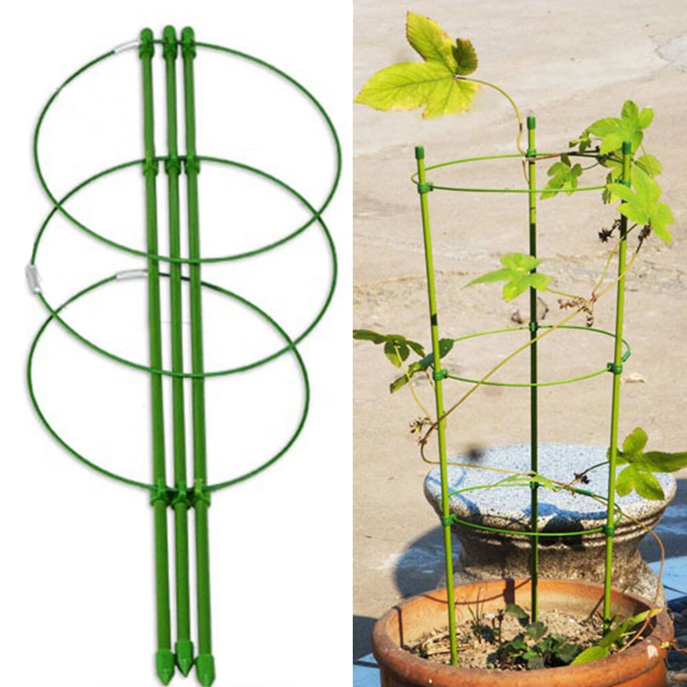 Steel Flower Support Frame Gardening Tool Plant Pot Culture Trellis Vine Climbing Rack Decorative Vegetables