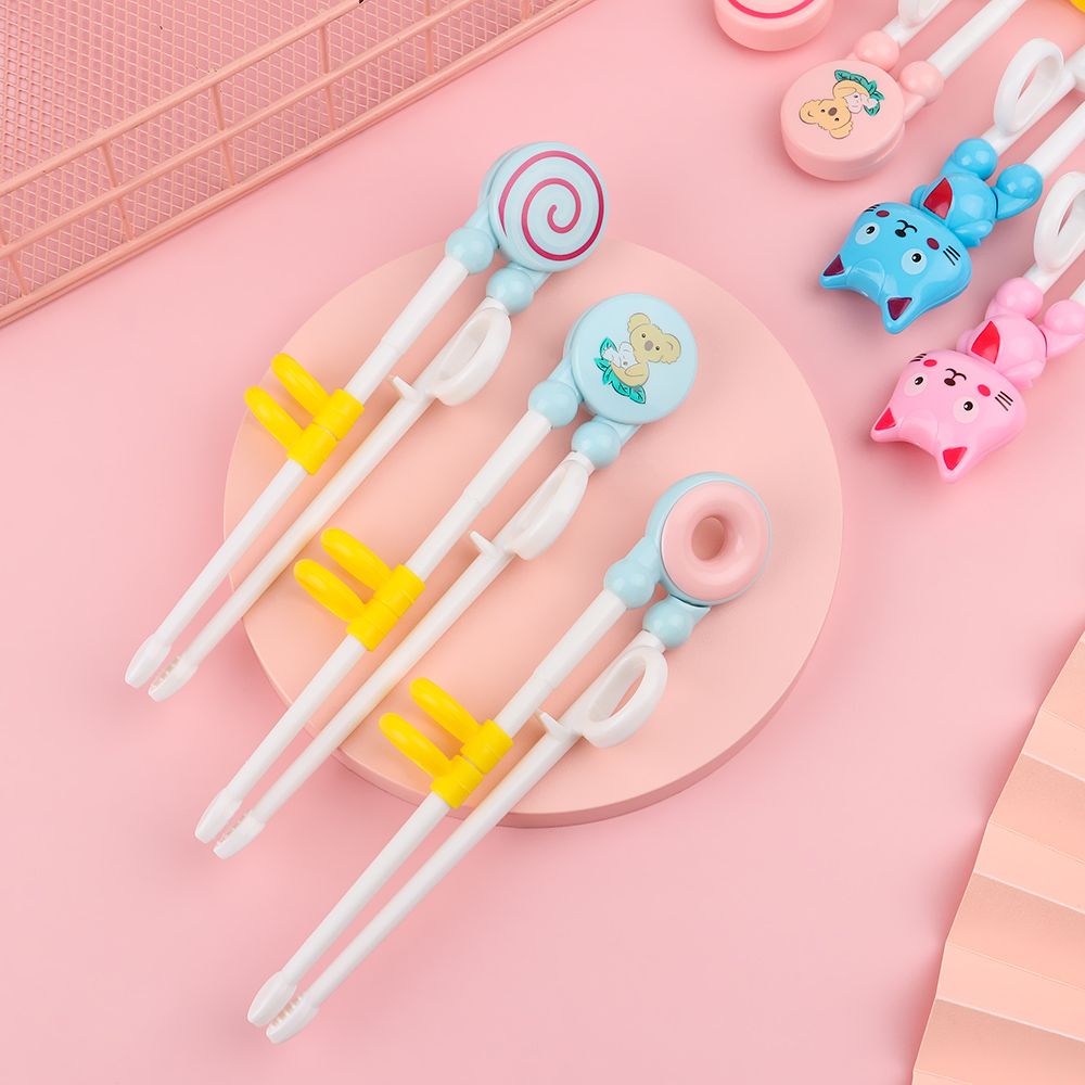 Baguettes de dessin animé pour enfants, 1 paire, pour apprendre à manger, à utiliser correctement
