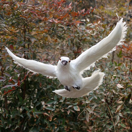 Tuin Decoratie Simulatie Witte Duif Dier Vredesduif Gazon Simulatie Speelgoed Balkon Bruiloft Simulatie Knuffel DD60FZ: Style 4