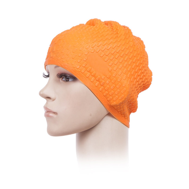YUKE Volwassen Waterdichte Siliconen Badmuts Mannen Vrouwen Waterdrop Zwemmen Head Cover Bescherm Oren Haar Bad Zwemmen Zwembad hoed