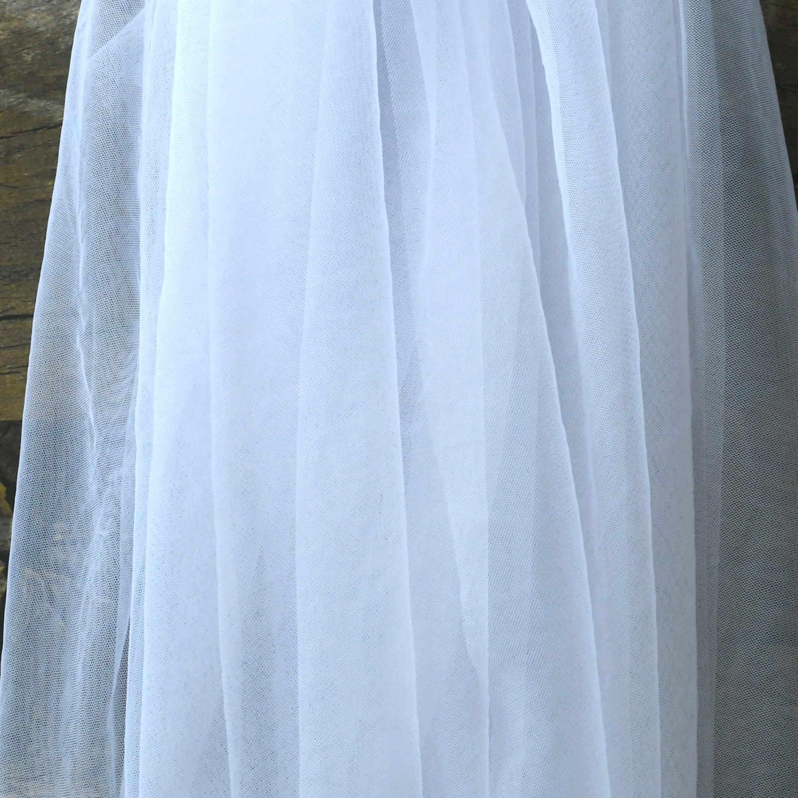 VG73 Hochzeitsjacken, durchsichtiges, schlichtes Oberteil, durchsichtiges Bolero, Brautweste, kurzer Hochzeitsschal, Bachelorette-Party-Zubehör: S / WHITE
