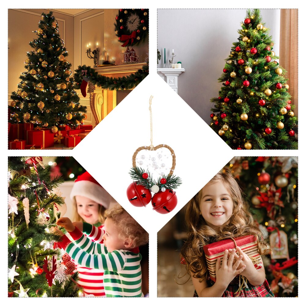 1pc Christmas Bells Decor Bells Hanging Pendant Xmas Tree Bells Decoration