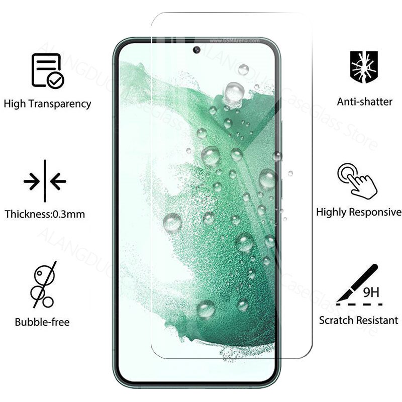 Beschermende Glas Voor Samsung Galaxy S22 Plus 5G Glas Screen Protector Voor Samsung S22 + S22 + Gehard Glas camera Lens Film