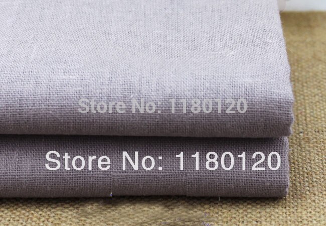 50cm*140cm light gray linen fabric DIY decorate linen cotton material artware handwork fabric cloth