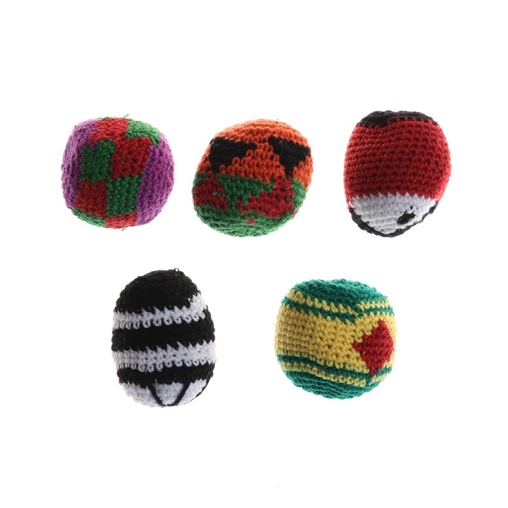 Kleurrijke Handgemaakte Kinderen Magic Jongleren Bal Zakken Footbag Klassieke Speelgoed Ballen Voor Kind Outdoor Speelgoed Randomy Kleur 5cm 1pc