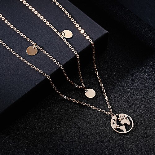 Rinhoo Simple Couple Stainless Steel Necklace Hollow Cactus Heart Flower Pendents Jewelry For Men and Women: 21