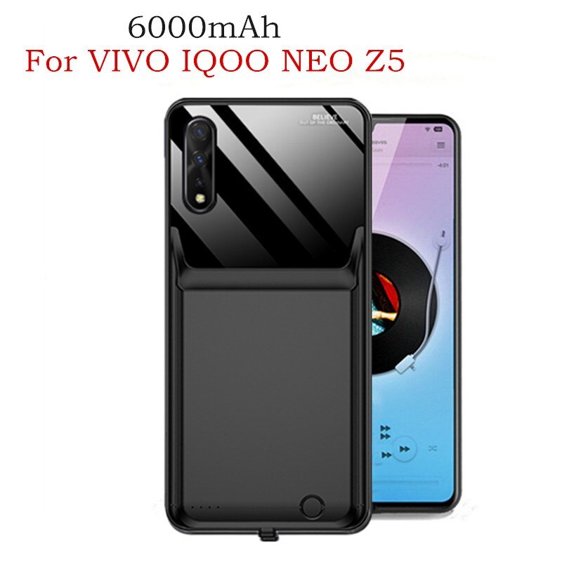 6000Mah Uitgebreid Telefoon Batterij Power Case Voor Vivo Iqoo Neo Z5 Power Bank Case Voor Vivo Iqoo Neo Z5 batterij Opladen Case